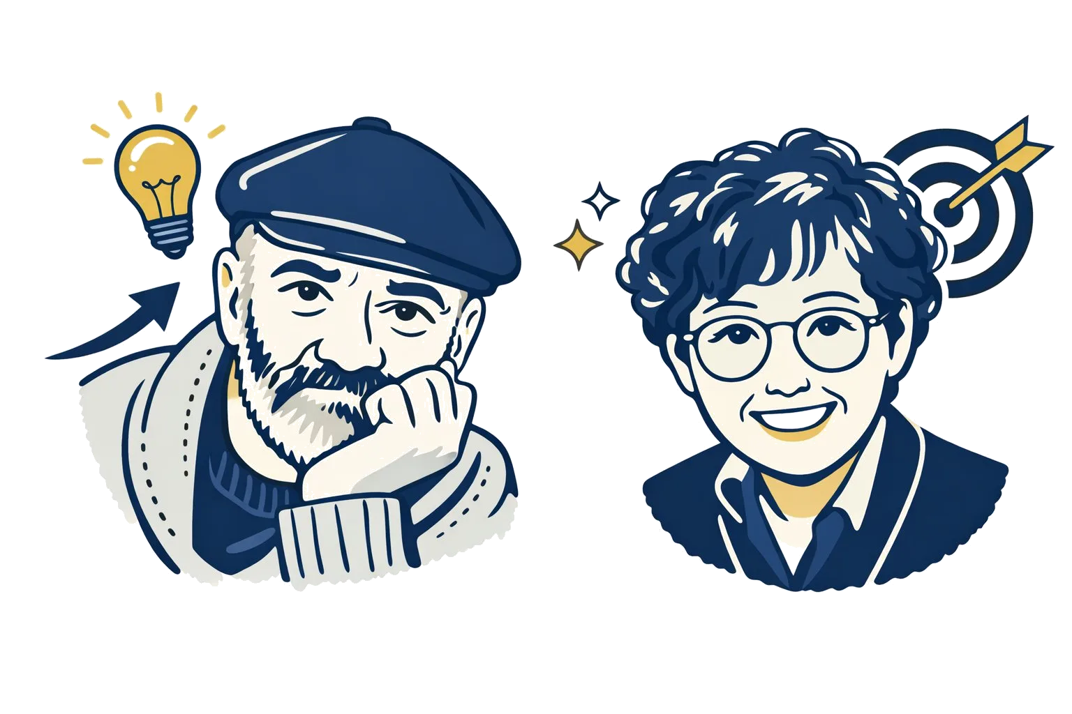 Steve de Shazer and Insoo Kim Berg - founders of Solution-Focused Brief Therapy